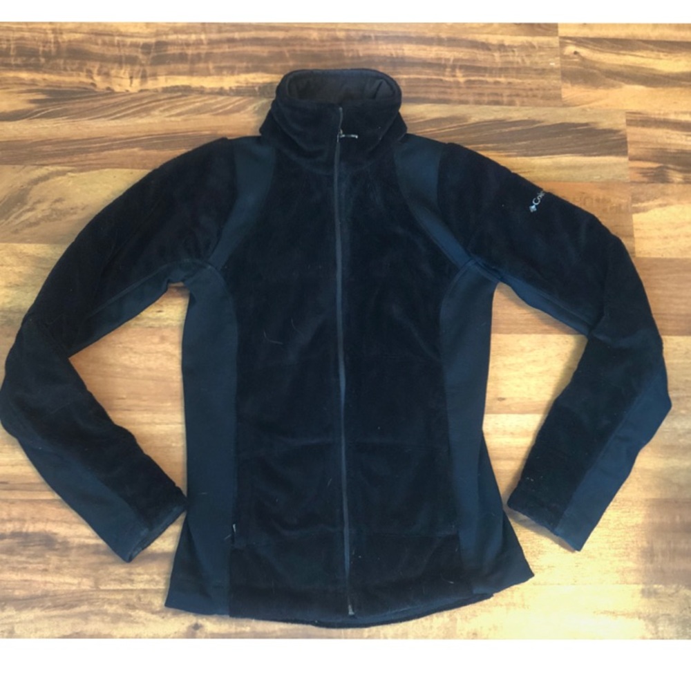 BLACK Columbia Omni Heat Polar Fleece Jacket